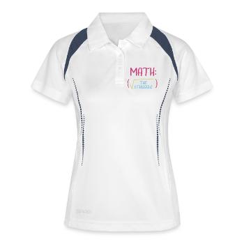 Math Math Math Teacher Mathematician - Women's Polo breathable - white/navy - Front