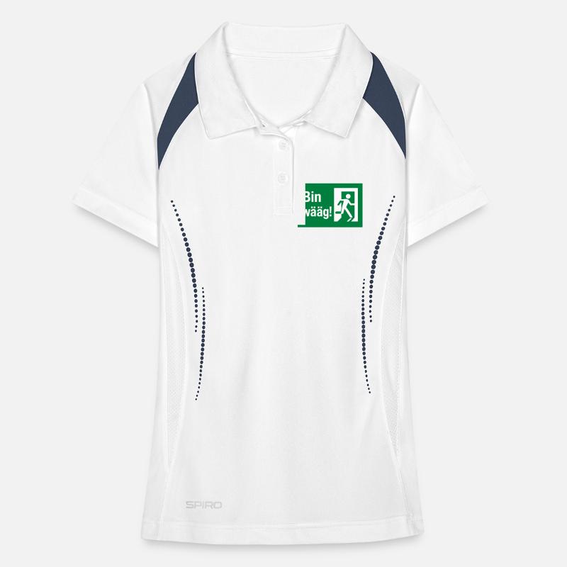 Bin wääg Exit Humor Women's Polo breathable