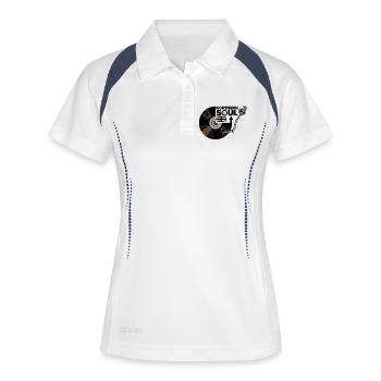 Northern Soul - Union Jack - Vinyl Record - Women's Polo breathable - white/navy - Front