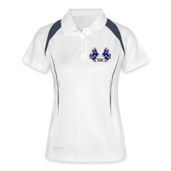 Texte du Centre-Val de Loire - Polo respirant Femme - blanc/marine - Devant