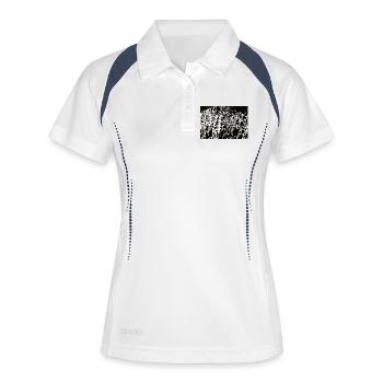 Lichtspiele 7 - Frauen Polo atmungsaktiv - Weiß/Navy - Vorne