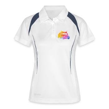 Colorful truck - Women's Polo breathable - white/navy - Front