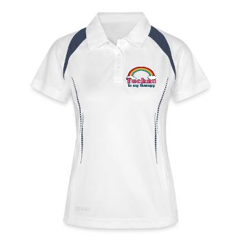 Techno Rainbow - Women's Polo breathable - white/navy - Front