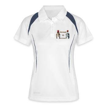 ROMANI CONTRE SPARTANUS - Polo respirant Femme - blanc/marine - Devant