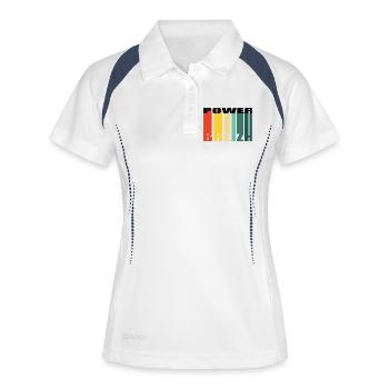 POWER BREIZH - Women's Polo breathable - white/navy - Front