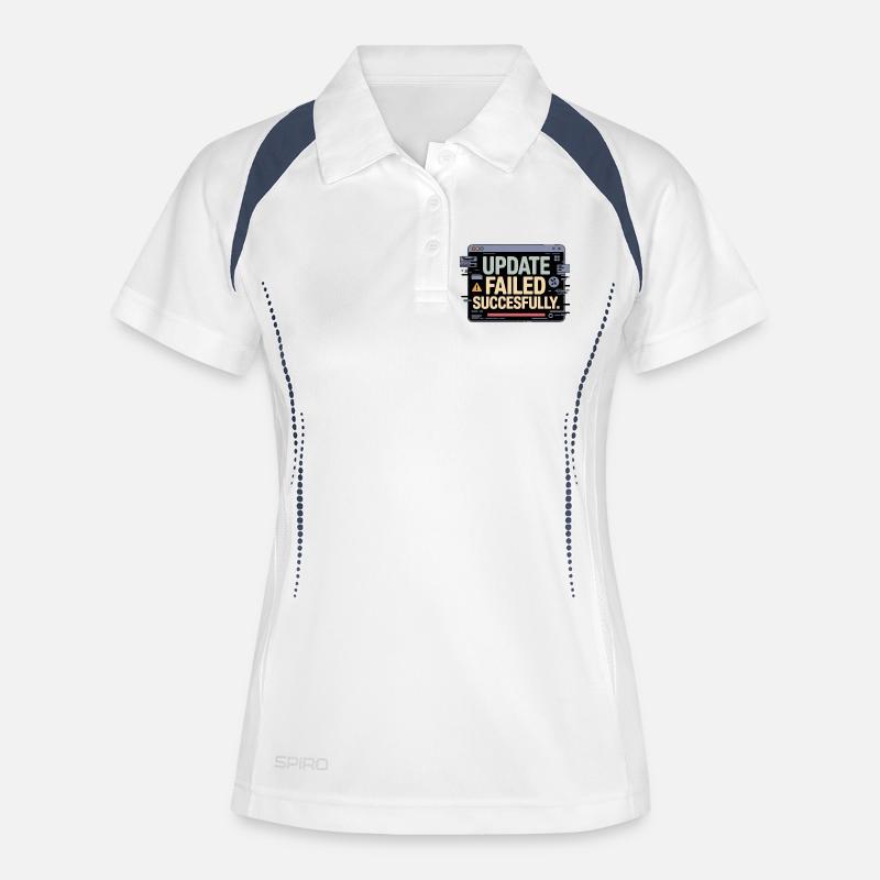update-failed-successfully - Women's Polo breathable - white/navy