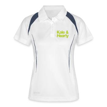 Kale & Hearty Veggie Cheer - Women's Polo breathable - white/navy - Front