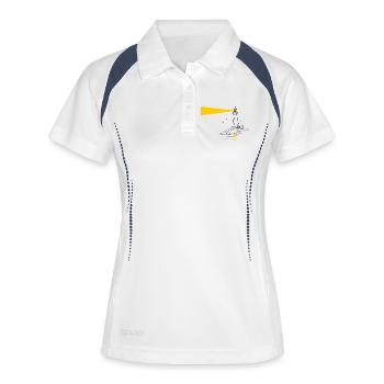 lighthouse - Women's Polo breathable - white/navy - Front
