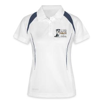 Border Collie Treats Funny Dog Design - Women's Polo breathable - white/navy - Front