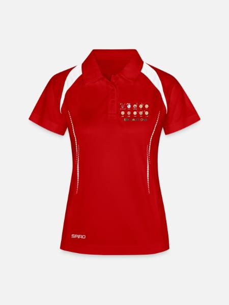 GEEK EMOTIONS - WHITE Text - Women's Polo breathable - white/navy