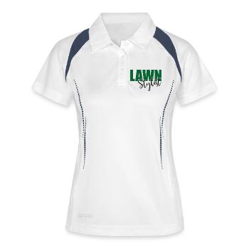 Mowing the lawn - Women's Polo breathable - white/navy - Front