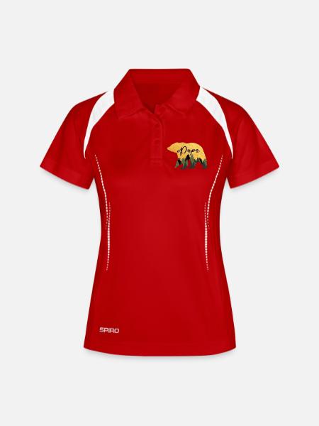 Bear Dad for Father's Day - Women's Polo breathable - white/navy