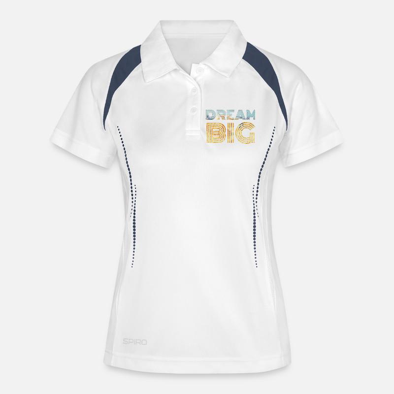 Dream Big - Women's Polo breathable - white/navy