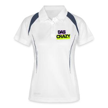 The Crazy - Design with Neon Colors - Women's Polo breathable - white/navy - Front