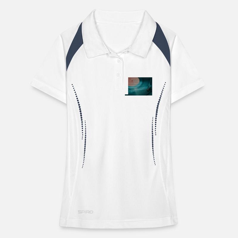 Turntable in a triangle pattern Women's Polo breathable