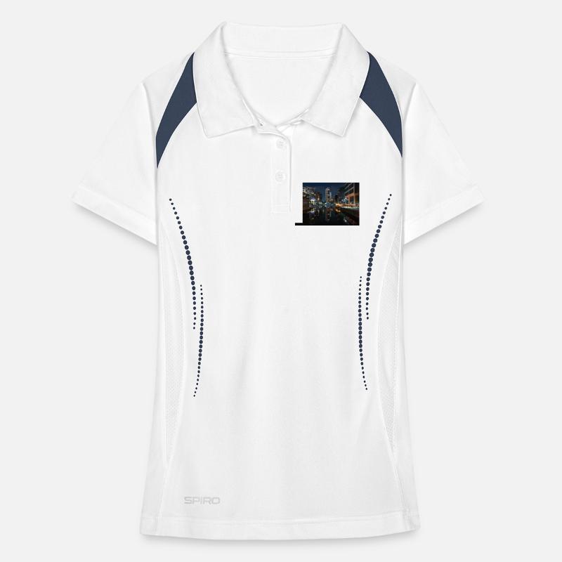 Urban Reflection At Night Women's Polo breathable