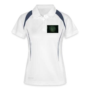 Dino in the cloud forest - Women's Polo breathable - white/navy - Front