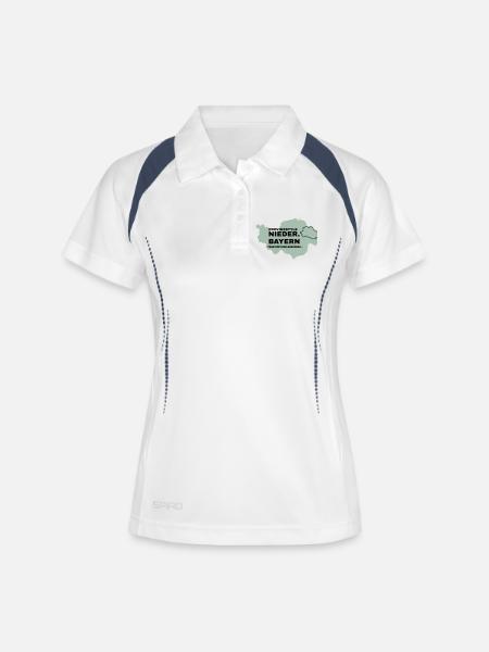Lower Bavaria | FREYUNG-GRAFENAU - Women's Polo breathable - white/navy
