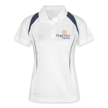 GIUDAN Youth Word 25 Collection: Hagoona Matata - Women's Polo breathable - white/navy - Front
