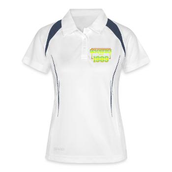 1989 - Frauen Polo atmungsaktiv - Weiß/Navy - Vorne