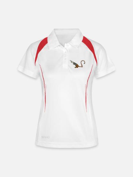 Medieval Pointer Finger - MARGINALIA - Women's Polo breathable - white/navy