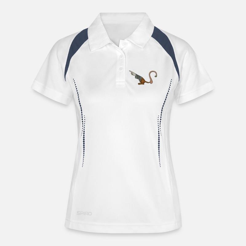 Medieval Pointer Finger - MARGINALIA - Women's Polo breathable - white/navy