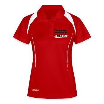 Accomplissez plus ensemble Shirt - Polo respirant Femme - blanc/marine - Devant