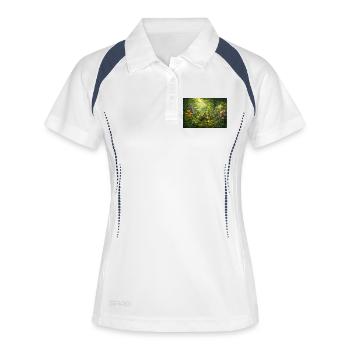 Herbes magiques - Polo respirant Femme - blanc/marine - Devant