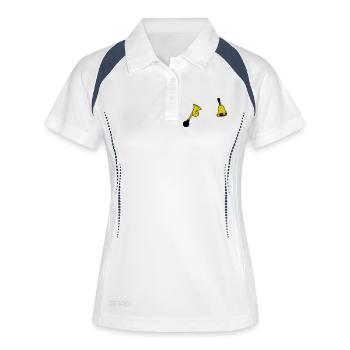 Bell & Horn - Women's Polo breathable - white/navy - Front