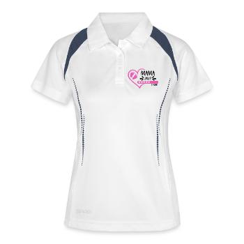 Mom 2027 loading heart version girl pink - Women's Polo breathable - white/navy - Front