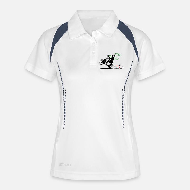SERBSKI KVASS - Women's Polo breathable - white/navy