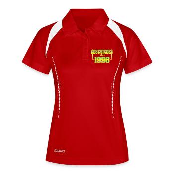 1996 - Frauen Polo atmungsaktiv - Weiß/Navy - Vorne