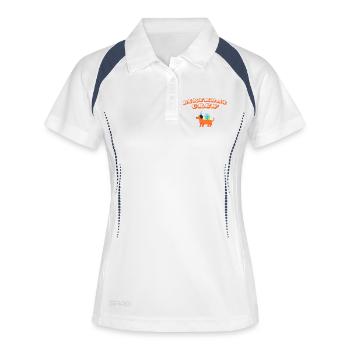 Happy Birthday - Frauen Polo atmungsaktiv - Weiß/Navy - Vorne