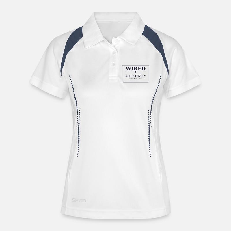 Wired differently - Women's Polo breathable - white/navy