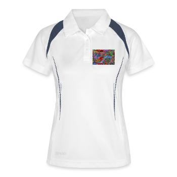 Dissonance - Polo respirant Femme - blanc/marine - Devant