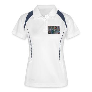 letitenho_deltitnu - Polo respirant Femme - blanc/marine - Devant