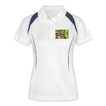 jschrjagploeshroj - Frauen Polo atmungsaktiv - Weiß/Navy - Vorne