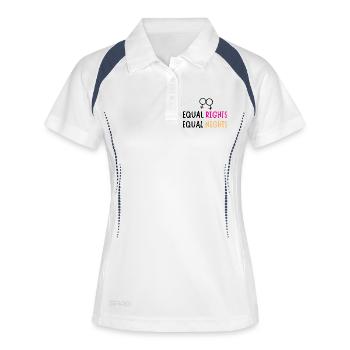 Equal rights Equal nights - Women's Polo breathable - white/navy - Front