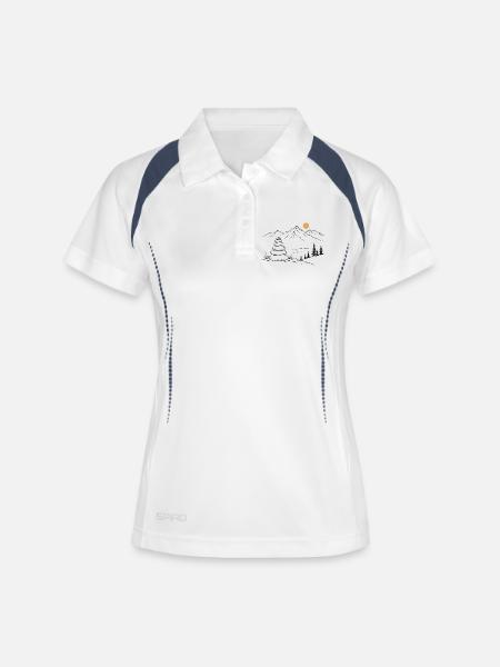 Cairn - Women's Polo breathable - white/navy