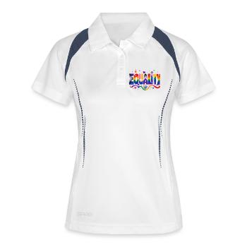 Equality Statement for Pride Fans CSD Outfit - Women's Polo breathable - white/navy - Front