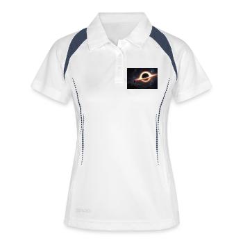Saturn Fire - Polo respirant Femme - blanc/marine - Devant