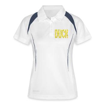 Cute duck typography - Women's Polo breathable - white/navy - Front