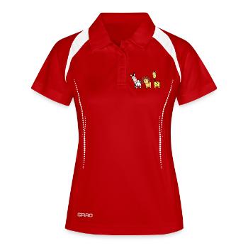 Happy Wildlife Comic I Best Friends Animals - Women's Polo breathable - white/navy - Front