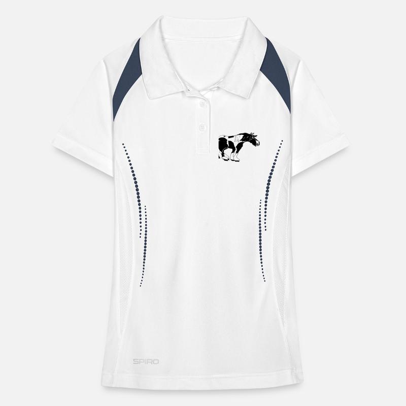 witziger Tinker , Tinker Schecke, Tinker reiten Frauen Polo atmungsaktiv