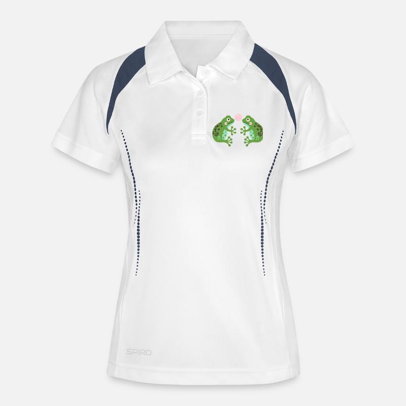 Bubble Gum Frogs L Chewing Gum Frogs - Women's Polo breathable - white/navy