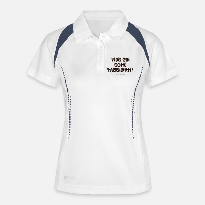 What can happen? - Women's Polo breathable - white/navy