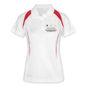 Douanier - Polo respirant Femme - blanc/marine - Devant