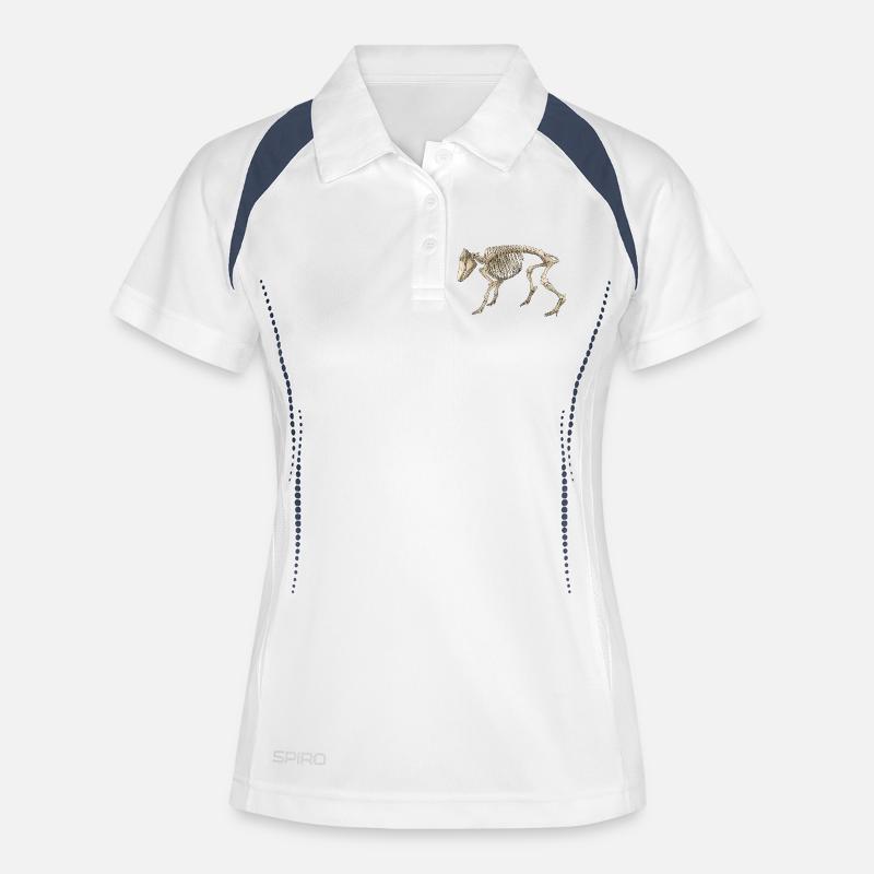 Illustration Boar Skeleton - Women's Polo breathable - white/navy