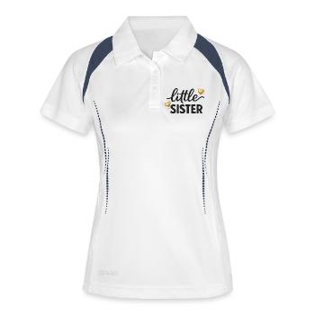 Little Sister Shirt Little Sibling Outfit - Women's Polo breathable - white/navy - Front