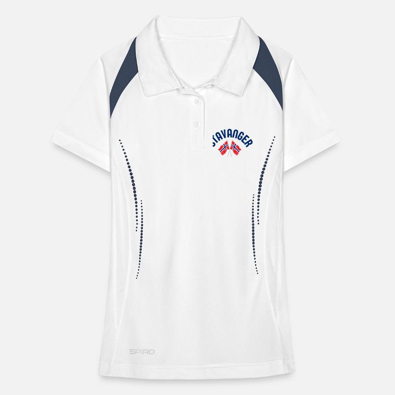 Stavanger Norway Flags Women's Polo breathable